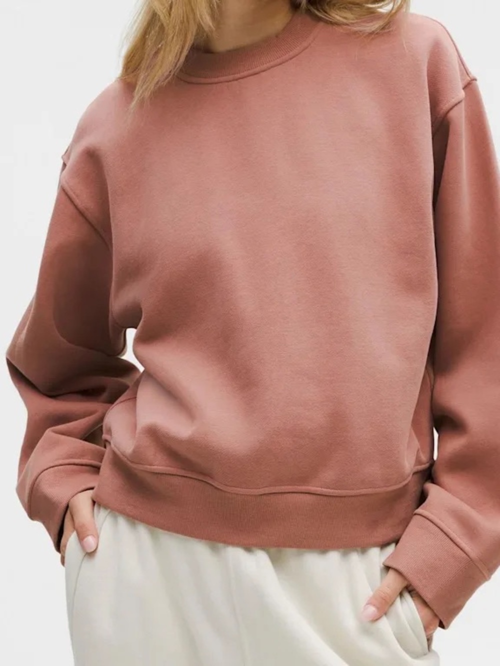 NWT Lululemon Steady State Oversized Crew Sweatshirt in Red Clay Size XS